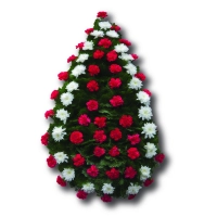 Coroana funerara crizantema si garoafe 2